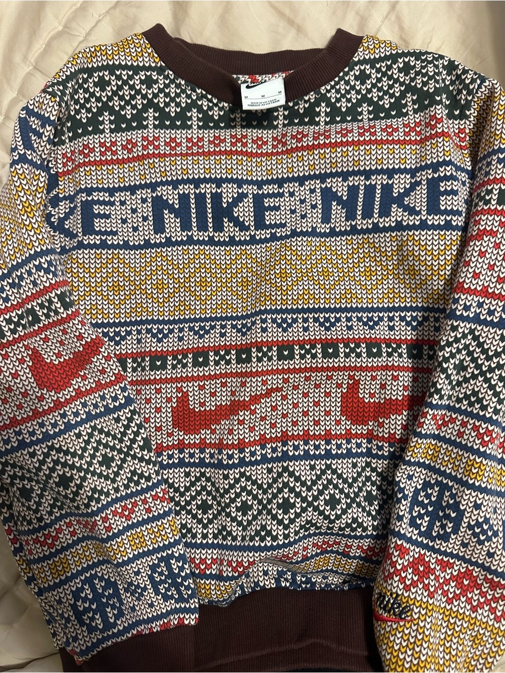 Nike Multicolor Fair Isle Knit Sweater - youth